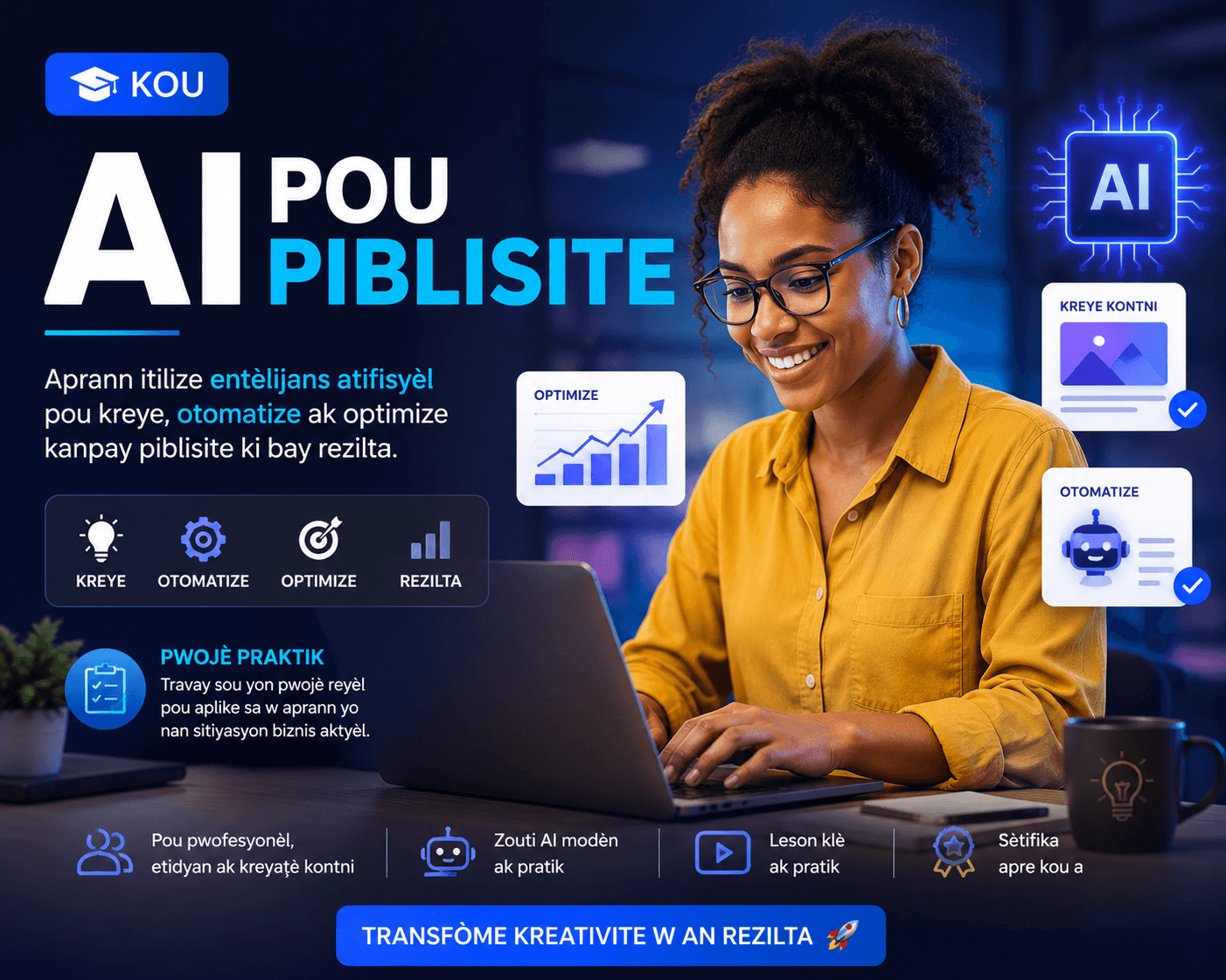 Kou AI Pou Fe Piblisite