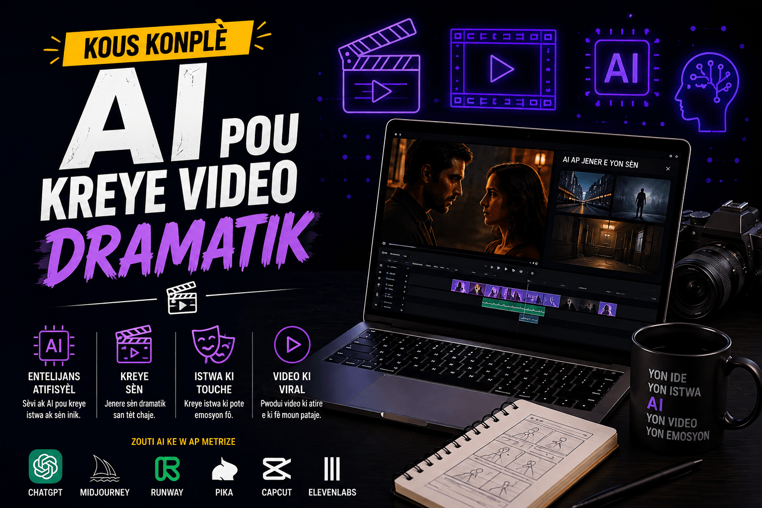 Kreye Dram Viral ak AI