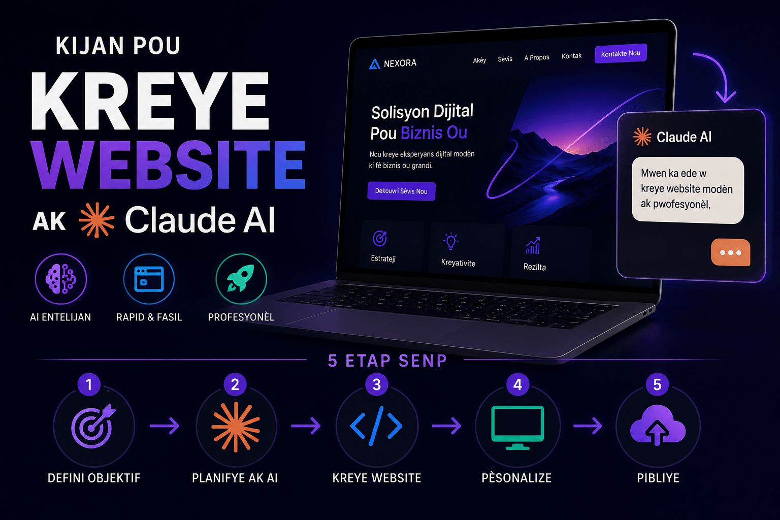 Kreye Website ak Claude AI